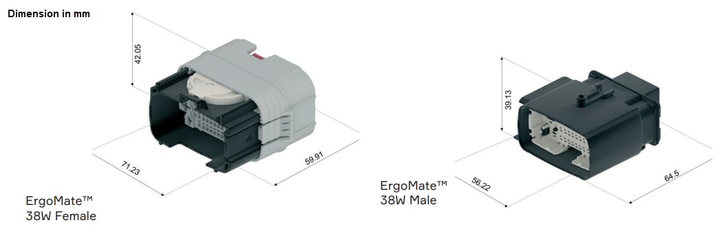 Aptiv ErgoMate™ 38-Way Connectors Aptiv ErgoMate™ 38-Way Connectors